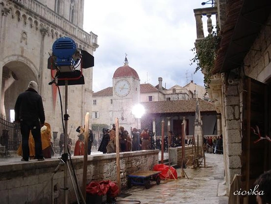 Новые фотографии со съёмок в Хорватии