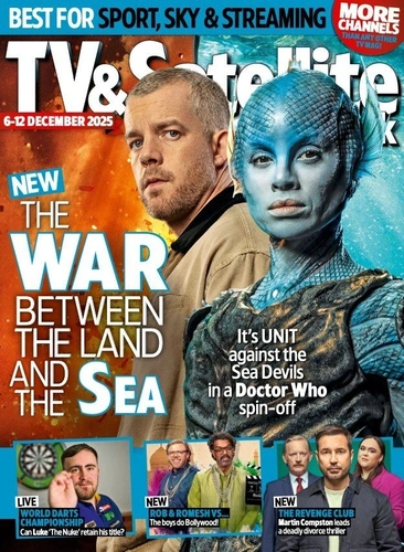 Обложка TV & Satellite Week с Расселлом и Гугу